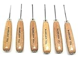 UJ Ramelson Sub Miniature Wood Carving Tools Kit for Woodworking, Woodwork Equipment and Accessories for Adults, 6 Piece Set, 116M