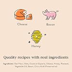 Bocce’s Bakery Pizza Our Heart Treats for Dogs, Wheat-Free Everyday Dog Treats, Made with Real Ingredients, Baked in The USA, All-Natural Soft & Chewy Cookies, Cheese & Bacon, 6 oz