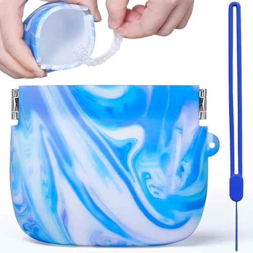 Coin Purse Blue Camo Print Fashion Wallet, Small Change Purse, Slim Braces Case, Container Storage Holder, Coin Purse Wallet with Clasp, Car Coin Holder Pouch for Woman Men