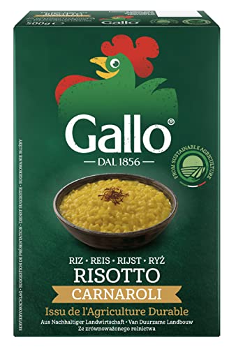 Riso Gallo Carnaroli Riz Haut de Gamme pour Risotto sous Vide 500 g - Lot de 4 Cover
