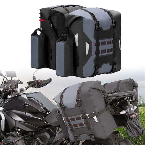Sacoches de selle de moto étanches en PVC avec porte-bouteilles pour Tiger 900