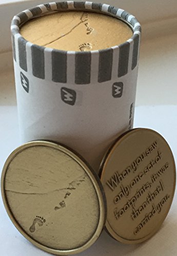 Jetons de poche en bronze Empreintes de pas dans le sable x25