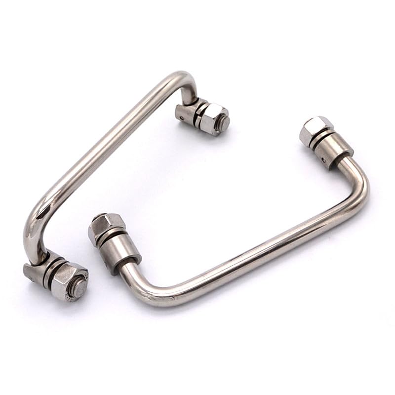 Poignées d'équipement industriel en acier inox pour boîtes à outils durables