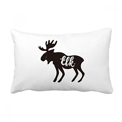 Coussin élan noir et blanc : le cadeau idéal d'aménagement intérieur - 2