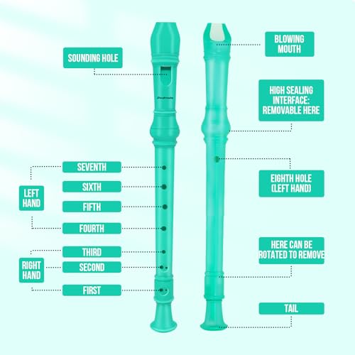 image for Soulmate Recorder Instrument for Beginners Kids Students German Style 