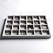Frebeauty Stackable Velvet Jewelry Organizer Trays for Drawers Inserts Jewelry Storage Tray Display Case, Stud Earrings Bracelets Necklace Rings Trays for Women Girls(Set of 2)(Grey)