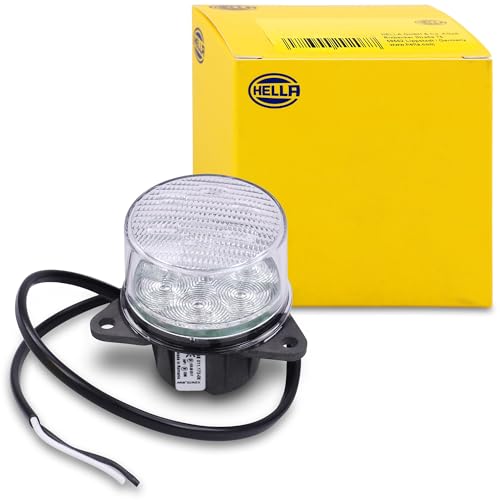 HELLA 2Ne 011 172-081 Feu Antibrouillard Arrière - Led - 12V - Montage En Saillie - Couleur Du Voyant: Limpide - Câble: 500Mm - Fiche: Extrémités De Câble Ouvertes - Arrière