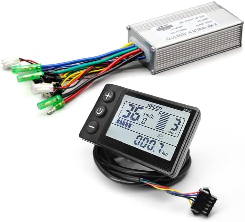 EBike Conversion Kit 500W/1000W, 36V/48V 22A/30A Brushless Controller Mini LCD S866 Display for Electric Bicycle Scooter Mountain Bike Parts