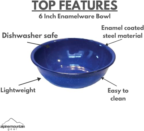 image for Alpine Mountain Gear Enamelware for Camping and Backpacking - Enamel C
