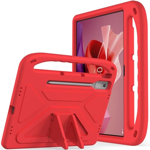 Étui antichoc Lenovo Tab P12 12,7" rouge : fini les écrans brisés par les enfants