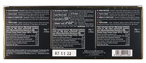Geschenkset I Love Tartufo von Giuliano Tartufi mit 3 verschiedenen Trüffelsaucen je 80g in einem Geschenkkarton