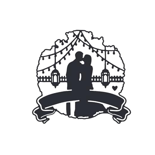 Wedding Dies for Card Making Bride and Groom Metal Cutting Dies for DIY Scrapbooking Paper Crafting Handmade Crafts Die Cuts,Valentine's Day Wedding Decoration (W13)