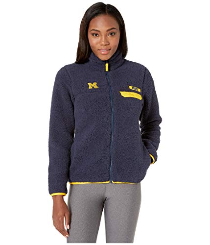 Columbia College Michigan Wolverines CLG Mountain Side Heavyweight Fleece Collegiate Navy LG