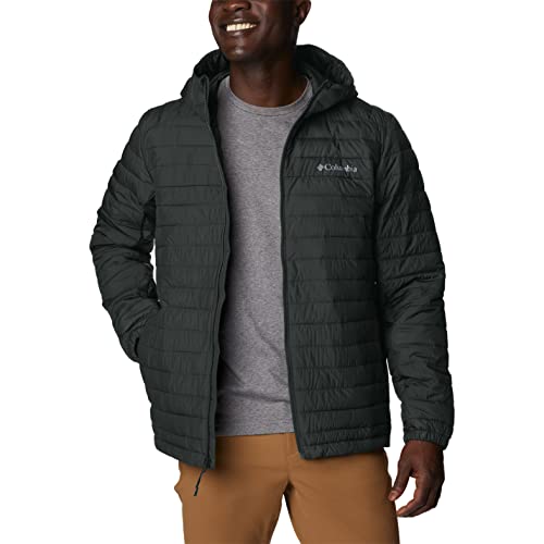 Columbia Silver Falls Hooded Jacket, Chaqueta Acolchada Con Capucha para Hombre, Shark, Talla S - imagen 8