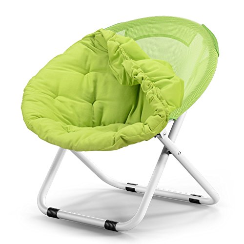 ZHDWM Washable Folding Chair/Adult Moon Chair/Sun Chair/Lazy Chair/Sun Lounger/Folding Chair/Round Chair/Sofa Chair/Solid Color Home Folding Chair/Lazy Couch/Folding chair