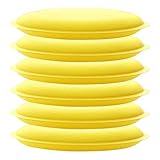 GAOLAOSY Car Wax Applicator Pads, 3.93 Inch Soft Buffing & Detailing Foam Pads, Round Sponge Fine Polishing Pad, Auto Cleaning Tool for Applying Waxes, Polishes & Dressings (6PCS)