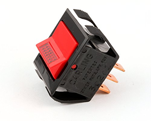 Vulcan Hart 00-881579 Rocker Switch, On/Off, Red, Lighted, 6 Pin