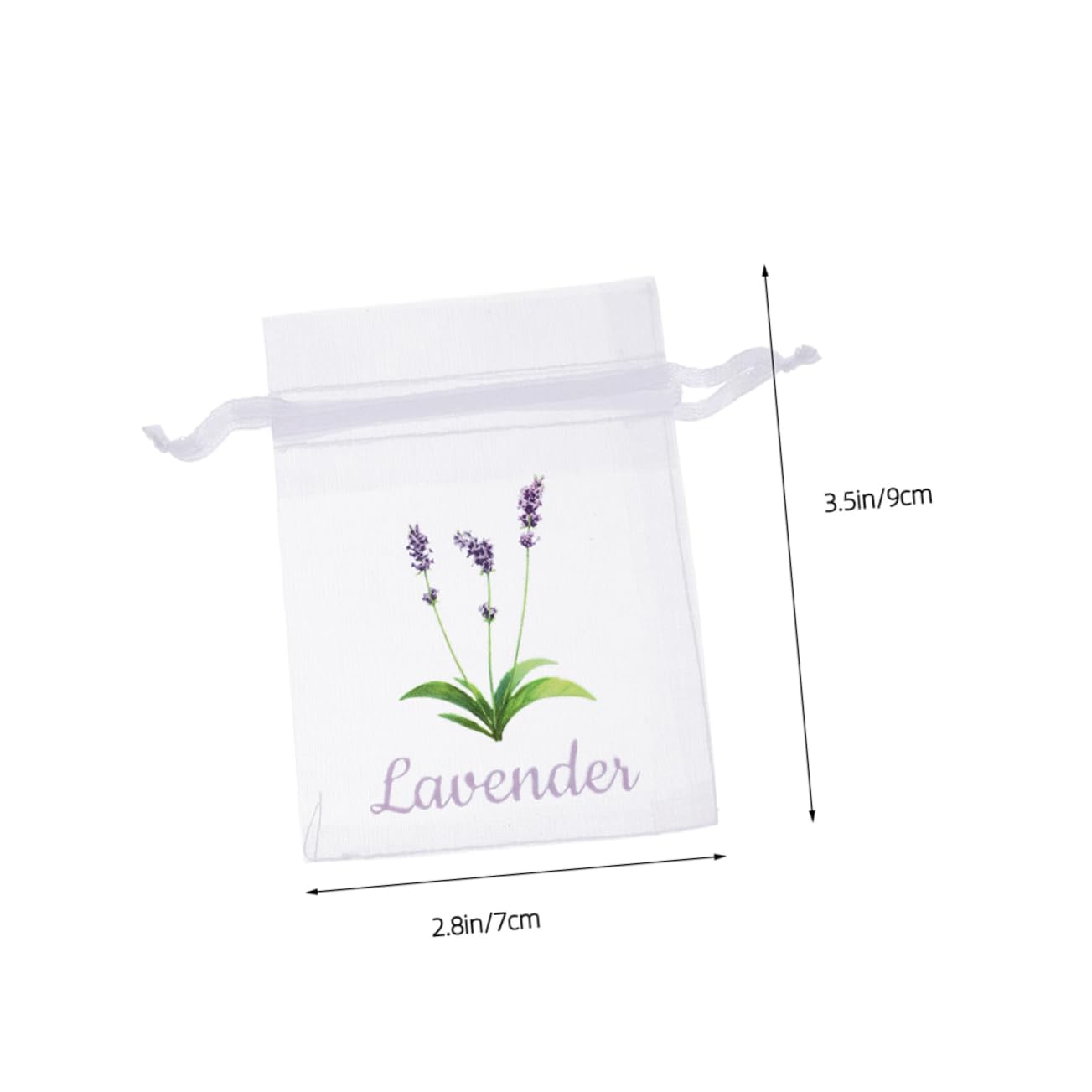 Luxshiny 50Pcs Lavender Sachet Drawstring Bags Small Mesh Pouches for Closet Storage Fragrance and Giving for Dried Flowers Spices and Versatile Use