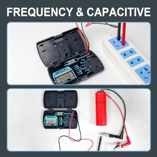 ALLOSUN Digital Multimeter Pocket Size DC AC Voltage Current Tester NCV Ohm Capacitance Frequency Diode and Continuity Test Auto Range (EM3085A (Upgraded)) - Thumbnail 4