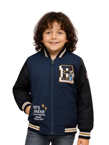 Image of Boys Solid Winter Wear Hooded Puffer Jacket For Kids