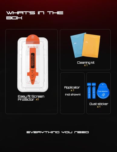 Image of Lensarmor EZ Fit Compatible with iQOO 15 Tempered Glass Screen Protector, 9H+, Military Grade, Ultrasonic Fingerprint Compatible, Easy Installation Tray, Re-Register Biometrics, HD Clear & Case Friendly