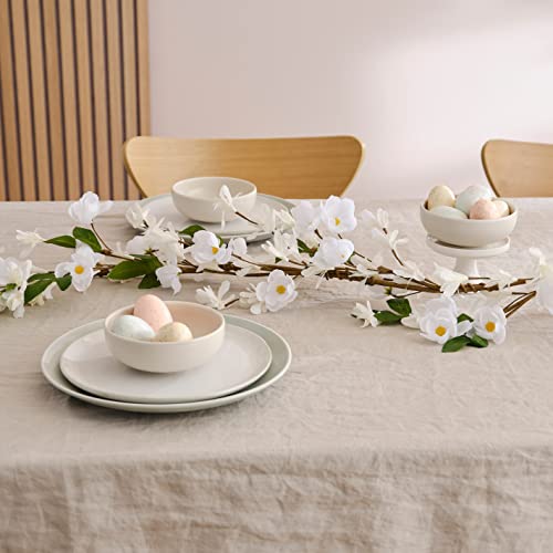 Guirnalda de flores blancas Ginger Ray artificial para adorno de Pascua