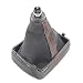 Zxxin-Palanca de Cambios, 5 Speed ​​Gear Shift Knob Gaitor Cuero de Arranque,...