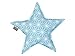 KraftKids Sternkissen weiße Diamante auf Pastel Blau, 45 cm großes Kuschelkissen, Deko-Kissen für das Kinder-Zimmer