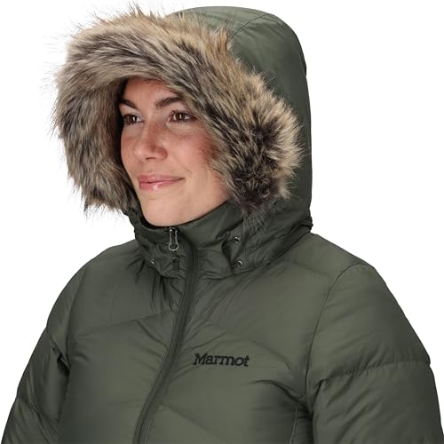 Marmot Femme Wm's Montreaux Coat, Veste légère en Duvet isolée, Facteur de gonflement de 700, Manteau d'extérieur, Anorak déperlant, Coupe-Vent, Nori, XL – vue 9