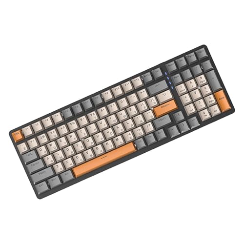 Clavier de jeu mécanique russe ergonomique compact à 100 touches - 2