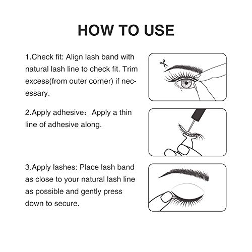 BEYELIAN Strip Lash Adhesive False Eyelash Glue Latex Free/Sensitive Eyes/Strong Hold White
