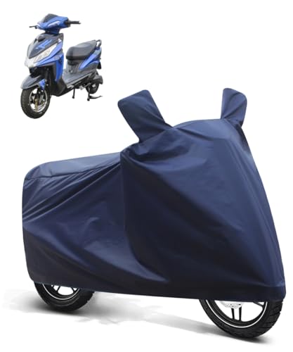 Image of FABTEC Two Wheeler UV Protection & Dustproof Bike Cover Compatible with Deltic ZGS (Blue)