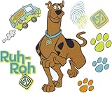 Scooby-Doo Self-Stick Wall Decals - 35 Peel and Stick Reusable Stickers Perfect for Classroom and Bedroom Decor