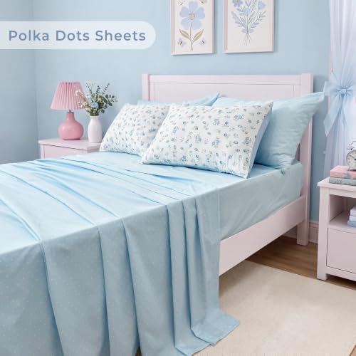Image of Twin XL Comforter Set for Girls Floral Cottagecore 5 Pieces Bed in a Bag