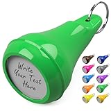 QUERGO 10-Pack Large Heavy Duty Key Tags with Labels & Split Rings for Keys, Key Rings with Tags, Key Fobs with Labels - Assorted Colour Keyring, Key Holder Set for Office, Lockers, Apartments