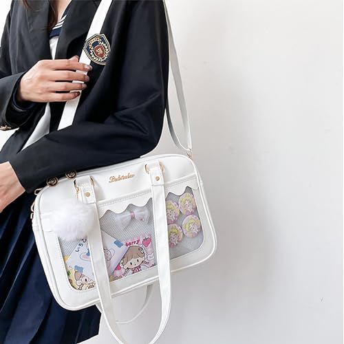 Image of TTCAYU Ita Bag Crossbody kawaii Pin Display Bag with Insert Ita Messenger Bags Japanese Handbag Shoulder JK Purse for Girl