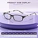 kunchu Reading Glasses for Women Men - 5 Pack Blue Light Blocking Spring Hinge Computer Readers Anti Glare UV Eyeglasses (Clear Floral, 2.00, x)