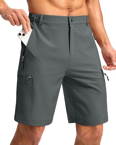 Image of G Gradual Men's Hiking Cargo Shorts 9 inch Quick Dry Lightweight with 4 Pockets