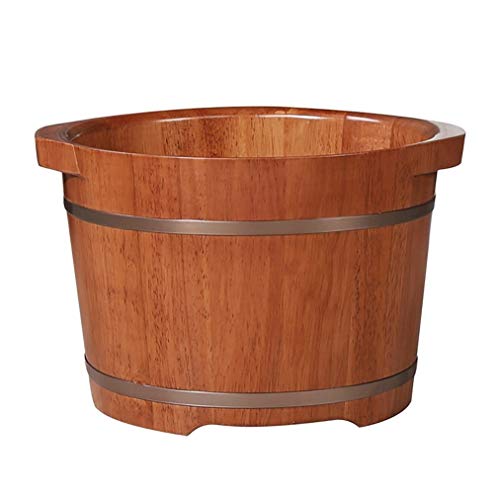 Spa de pies de madera con superficie suave y elegante