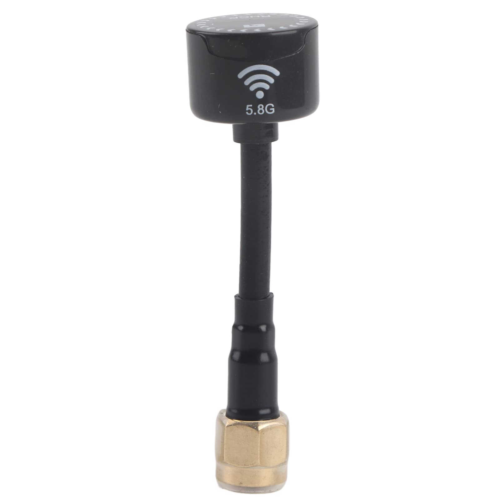 5.8Ghz 3dBi RHCP High Gain Antenna, 5.8Ghz 3dBi RHCP Directional Antenna Lollipop Mini Antennas with Improved Signal Transmission for FPV Racing Drone RC Parts (SMA Inner Needle-Black)