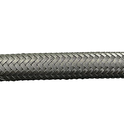 Powerworks Stainless Steel Flexible Braided Transmission Cooler Hoses/Line 52”Length Compatible With Th350 700R4 Th400 #TOP5