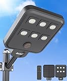 JAYNLT X-8000W Farolas Solares Exteriores, IP67 Impermeable Foco Solar de Seguridad para Entrada Jardín