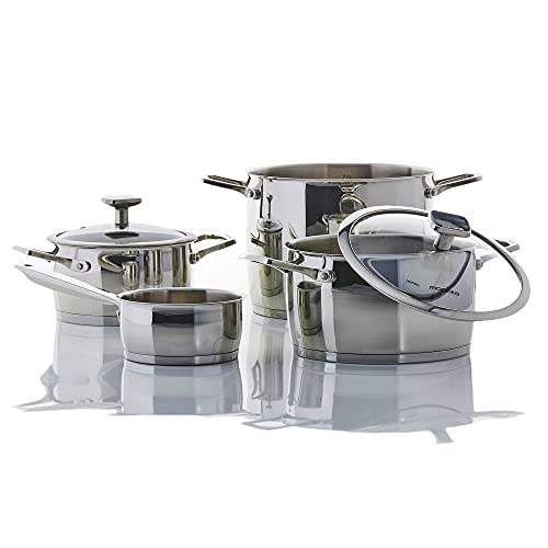 Coperchio vetro con pomolo e bordo inox