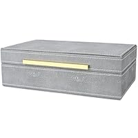 Organizer per gioielli a 3 strati con 2 cassetti, grandi scatole per gioielli da donna con organizer per orecchini in velluto, scatole e organizer per gioielli con serratura, regali di Natale per
