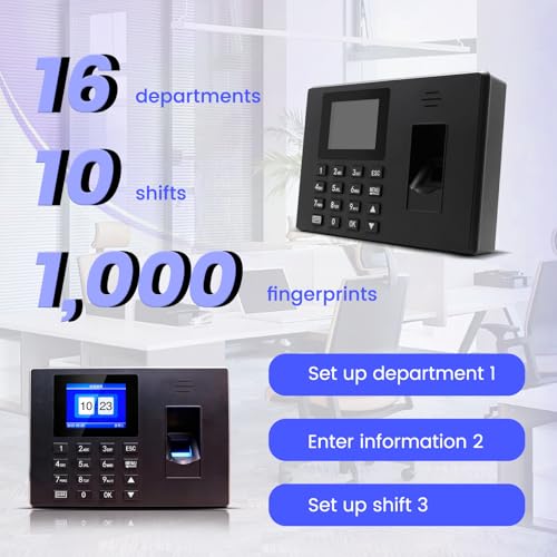 Badgeuse autonome de gestion des présences par empreinte pour bureau et PME - 4