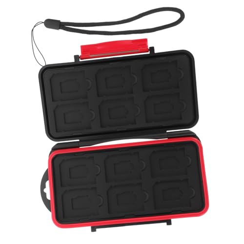 HOMSFOU Memory Card Holder Box Portable Memory Card Case for and Construction Shockproof Organizer for Secure Storage