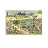 FUCMI Garden At Arles Painting By Vincent Van Gogh Canvas Poster Wall Art Decor Print Picture Paintings for Living Room Bedroom Decoration 16x24inch(40x60cm)