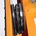 OrangeA Industrial Machinery Mover 13200Lbs Capacity Machinery Mover Skates 4 Rollers 180 Degree Rotation Machinery Mover Dolly with 39 Inch Push Rod (6T with Bar/ 180° Rotation)