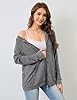 Flikity Zip Hoodies for Women UK Women's Cardigans Hooded Sweatshirts Ladies Cardigans Size 20-22 Long Sleeve Tops Lightweight Jackets for Women Work Clothes Grey XXL #3