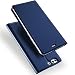 Produktbild Conie EF10512 Electroplated Flip Case Kompatibel mit Huawei P10, PU Leder Hülle Flip Wallet Cover Kartenfächer Standfunktion Magnetisch für P10 Etui Dunkelblau